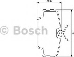 BOSCH 0 986 467 491 - Тормозные колодки, дисковые, комплект unicars.by