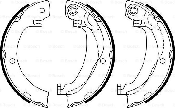 BOSCH 0 986 487 937 - Комплект тормозов, ручник, парковка unicars.by