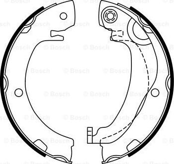 BOSCH 0 986 487 763 - Комплект тормозов, ручник, парковка unicars.by