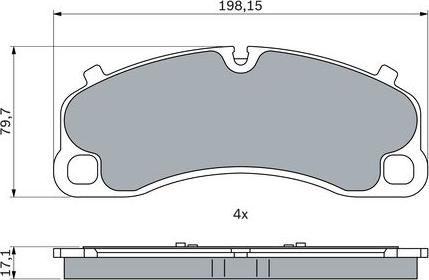 BOSCH 0 986 424 925 - Тормозные колодки, дисковые, комплект unicars.by