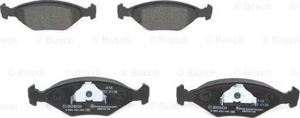 BOSCH 0 986 424 458 - Тормозные колодки, дисковые, комплект unicars.by