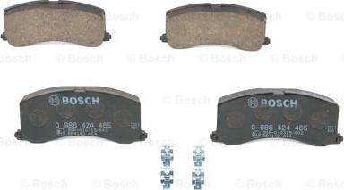 BOSCH 0 986 424 465 - Тормозные колодки, дисковые, комплект unicars.by