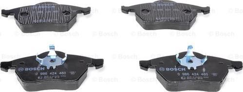 BOSCH 0 986 424 460 - Тормозные колодки, дисковые, комплект unicars.by