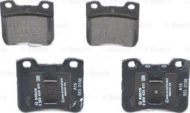 BOSCH 0 986 424 411 - Тормозные колодки, дисковые, комплект unicars.by