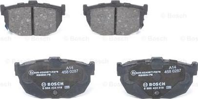 BOSCH 0 986 424 418 - Тормозные колодки, дисковые, комплект unicars.by