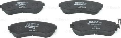 BOSCH 0 986 424 489 - Тормозные колодки, дисковые, комплект unicars.by