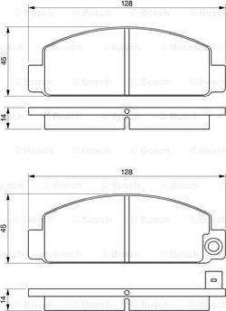 BOSCH 0 986 424 426 - Тормозные колодки, дисковые, комплект unicars.by