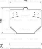 BOSCH 0 986 424 423 - Тормозные колодки, дисковые, комплект unicars.by