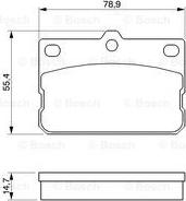 BOSCH 0 986 424 422 - Тормозные колодки, дисковые, комплект unicars.by