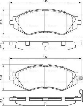 BOSCH 0 986 424 474 - Тормозные колодки, дисковые, комплект unicars.by