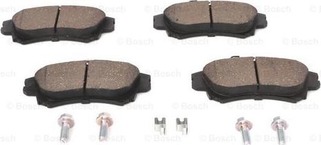 BOSCH 0 986 424 541 - Тормозные колодки, дисковые, комплект unicars.by