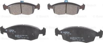 BOSCH 0 986 424 554 - Тормозные колодки, дисковые, комплект unicars.by