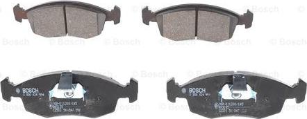 BOSCH 0 986 424 554 - Тормозные колодки, дисковые, комплект unicars.by