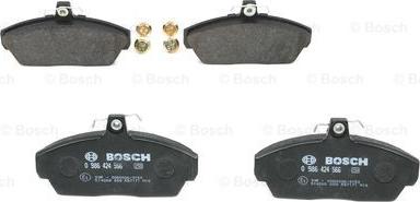 BOSCH 0 986 424 566 - Тормозные колодки, дисковые, комплект unicars.by