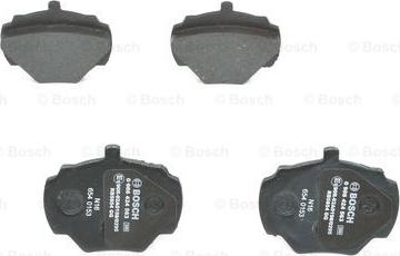 BOSCH 0 986 424 563 - Тормозные колодки, дисковые, комплект unicars.by