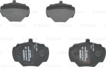 BOSCH 0 986 424 563 - Тормозные колодки, дисковые, комплект unicars.by