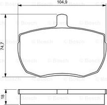 BOSCH 0 986 424 567 - Тормозные колодки, дисковые, комплект unicars.by