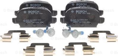 BOSCH 0 986 424 528 - Тормозные колодки, дисковые, комплект unicars.by