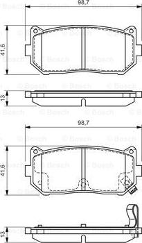 BOSCH 0 986 424 693 - Тормозные колодки, дисковые, комплект unicars.by