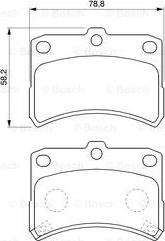 BOSCH 0 986 424 643 - Тормозные колодки, дисковые, комплект unicars.by