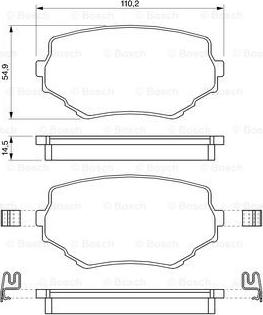 BOSCH 0 986 424 669 - Тормозные колодки, дисковые, комплект unicars.by