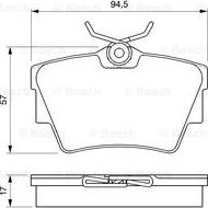 BOSCH 0 986 424 662 - Тормозные колодки, дисковые, комплект unicars.by