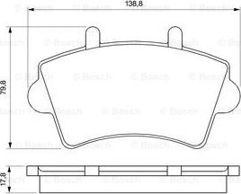 BOSCH 0 986 424 614 - Тормозные колодки, дисковые, комплект unicars.by