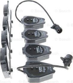 BOSCH 0 986 424 689 - Тормозные колодки, дисковые, комплект unicars.by