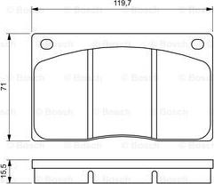 BOSCH 0 986 424 684 - Тормозные колодки, дисковые, комплект unicars.by