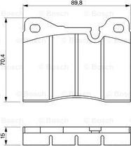 HELLA 8DB 355 017-551 - Тормозные колодки, дисковые, комплект unicars.by