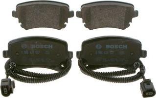 BOSCH 0 986 424 057 - Тормозные колодки, дисковые, комплект unicars.by