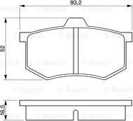 BOSCH 0 986 424 063 - Тормозные колодки, дисковые, комплект unicars.by