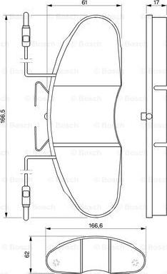 BOSCH 0 986 424 080 - Тормозные колодки, дисковые, комплект unicars.by