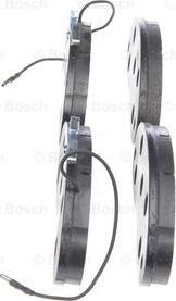 BOSCH 0 986 424 080 - Тормозные колодки, дисковые, комплект unicars.by