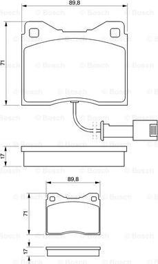 BOSCH 0 986 424 152 - Тормозные колодки, дисковые, комплект unicars.by