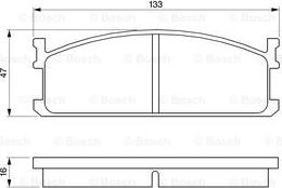 BOSCH 0 986 424 157 - Тормозные колодки, дисковые, комплект unicars.by