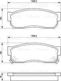 BOSCH 0 986 424 160 - Тормозные колодки, дисковые, комплект unicars.by