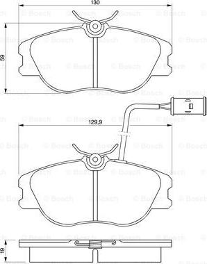 BOSCH 0 986 424 167 - Тормозные колодки, дисковые, комплект unicars.by