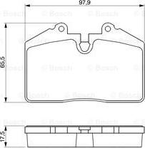 BOSCH 0 986 424 103 - Тормозные колодки, дисковые, комплект unicars.by