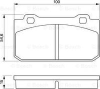 BOSCH 0 986 424 117 - Тормозные колодки, дисковые, комплект unicars.by