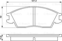 BOSCH 0 986 424 135 - Тормозные колодки, дисковые, комплект unicars.by