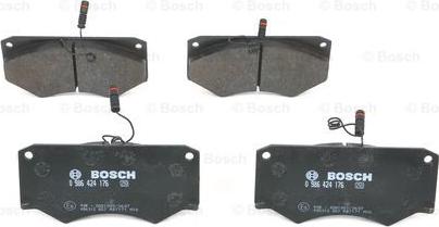 BOSCH 0 986 424 176 - Тормозные колодки, дисковые, комплект unicars.by