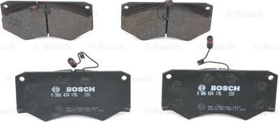 BOSCH 0 986 424 176 - Тормозные колодки, дисковые, комплект unicars.by