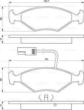 BOSCH 0 986 424 178 - Тормозные колодки, дисковые, комплект unicars.by