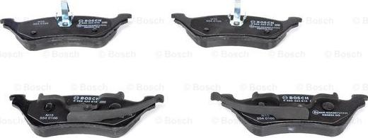 BOSCH 0 986 424 816 - Тормозные колодки, дисковые, комплект unicars.by