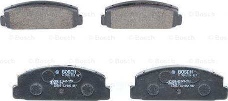 BOSCH 0 986 424 817 - Тормозные колодки, дисковые, комплект unicars.by