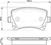 BOSCH 0 986 424 824 - Тормозные колодки, дисковые, комплект unicars.by