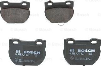 BOSCH 0 986 424 827 - Тормозные колодки, дисковые, комплект unicars.by