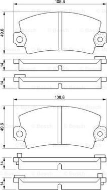 BOSCH 0 986 424 394 - Тормозные колодки, дисковые, комплект unicars.by