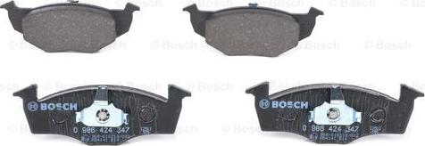 BOSCH 0 986 424 347 - Тормозные колодки, дисковые, комплект unicars.by